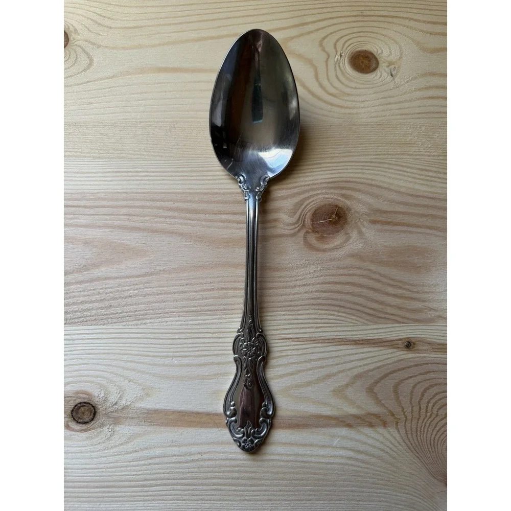 Reed & Barton HIGHGROVE Silverware 18/10 Stainless Serving‎ Spoon DISCONTINUED